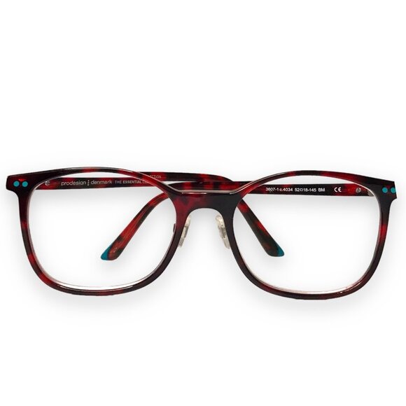 Prodesign Denmark Essential Eyeglasses FRAMES ONLY 3607-1 c. 4034 Red - Picture 1 of 8